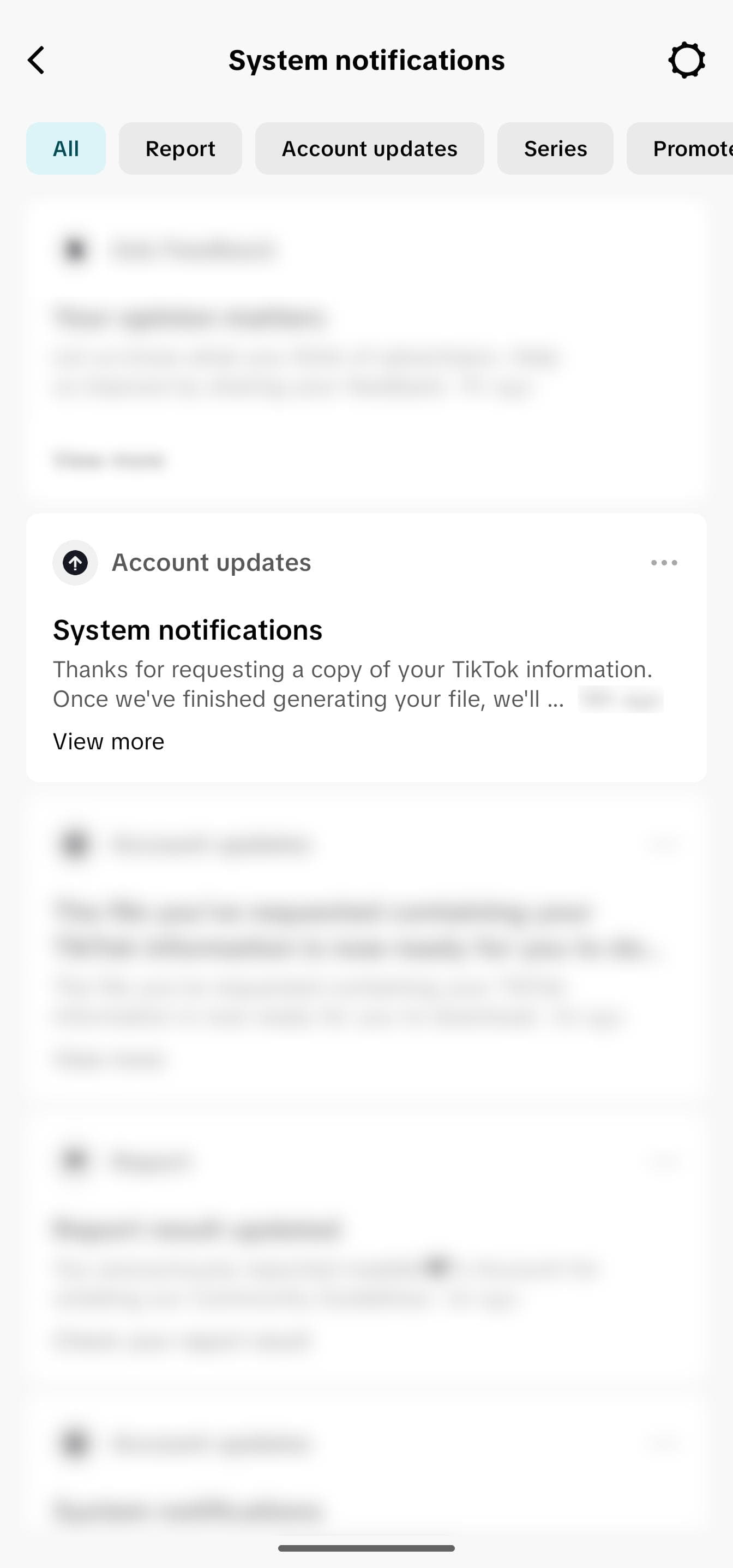 Step 10: You'll see a confirmation that your request is being processed