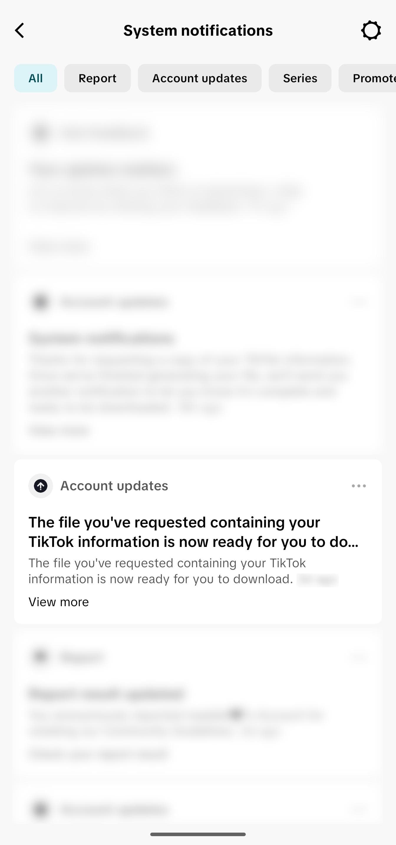 Step 12: You'll receive a notification when your data is ready