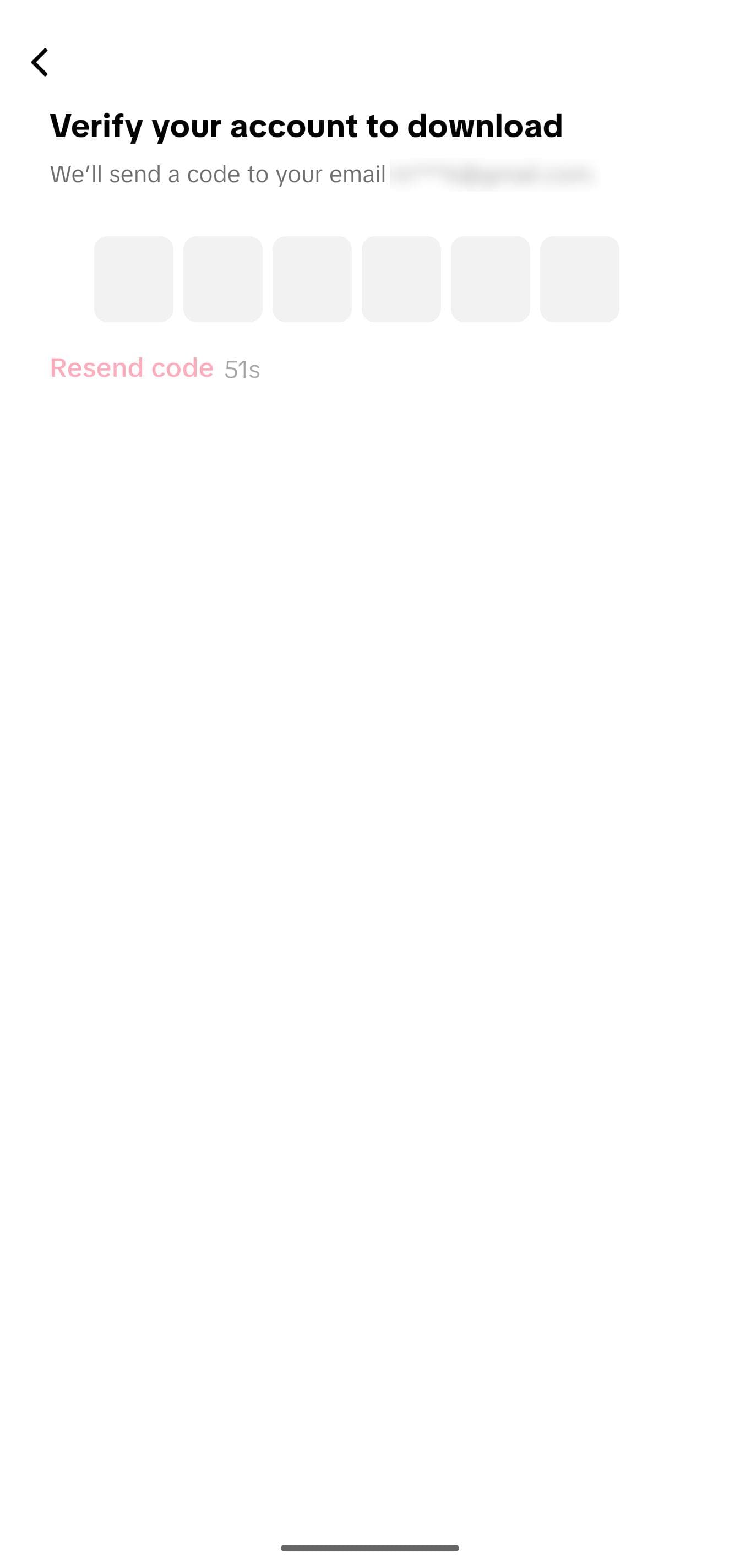 Step 9: TikTok may send you a confirmation email or text message with a code to verify your identity